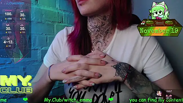 Witch Emma online show from 19, 11, 2025