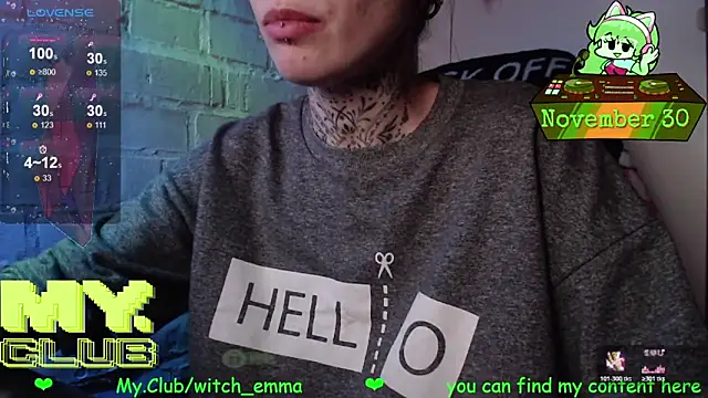 Witch Emma online show from 30, 11, 2025