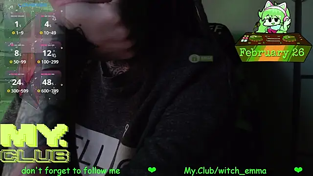 Witch Emma online show from 26, 2, 2026