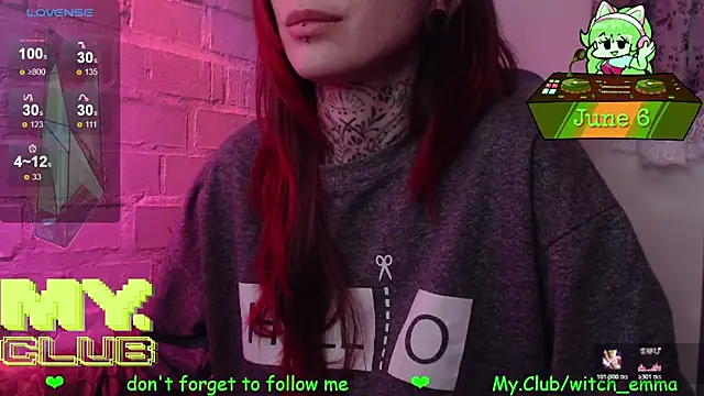 Snapshot of Witch_Emma chatting on 6, 6, 2026 Witch Emma online show from 6, 6, 2026