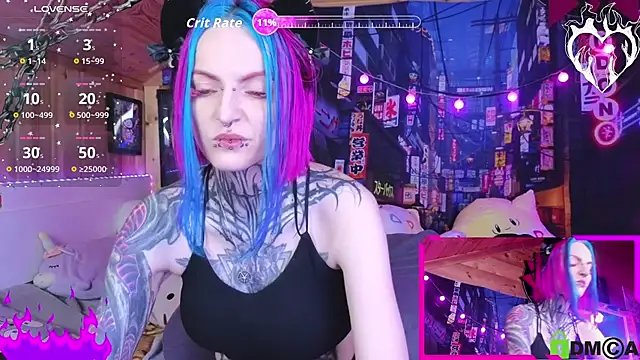 Snapshot of NekoCyber chatting on 8, 11, 2025 NekoCyber online show from 8, 11, 2025